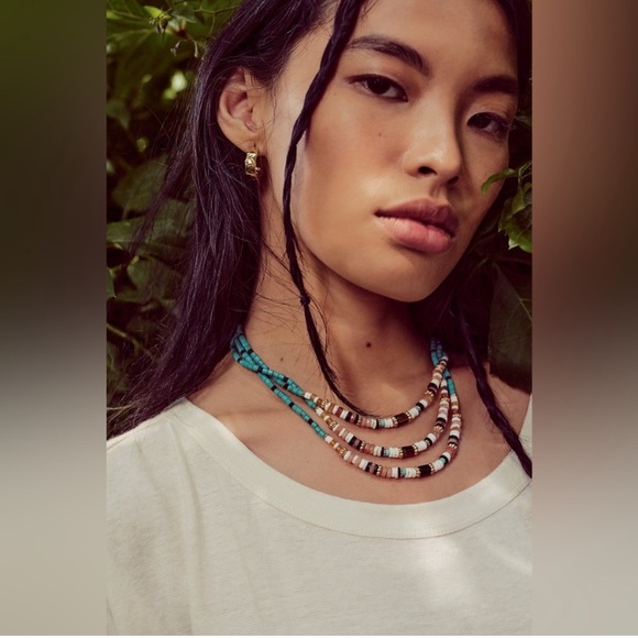 Free People Multicolor Beaded Necklace - Picture 2 of 5